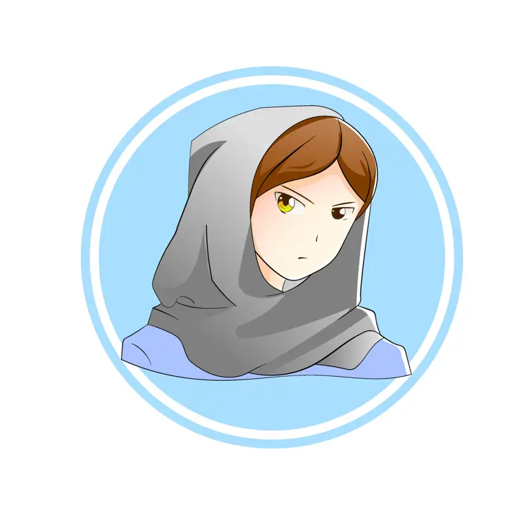 Ilustrasi berbagai karakter anime wanita berhijab dengan desain yang unik dan menarik.