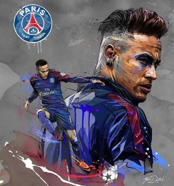 Gambar fanart anime Neymar