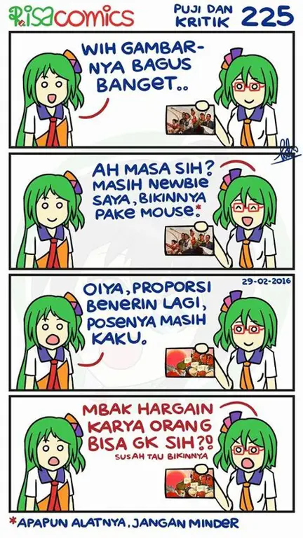 Ilustrasi komik strip Indonesia