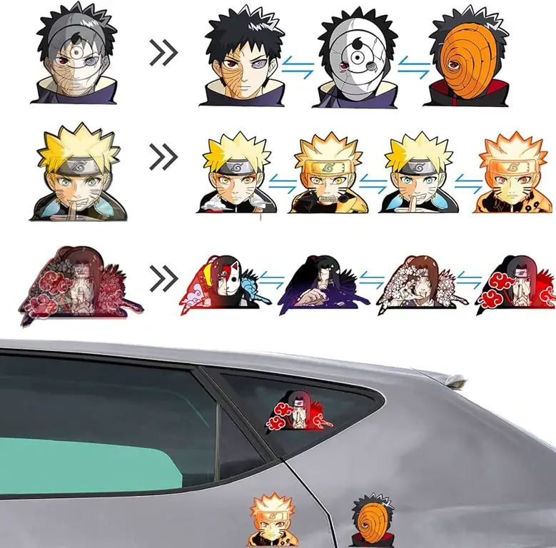 Contoh stiker motor anime dengan berbagai jenis dan bahan