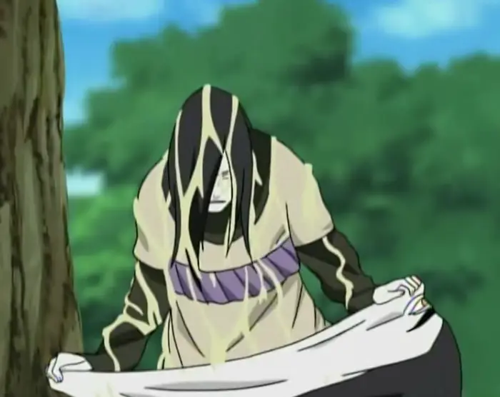 Orochimaru menggunakan berbagai macam jutsu.