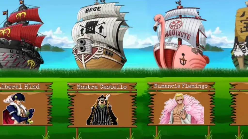 Koleksi gambar berbagai macam kapal bajak laut di One Piece