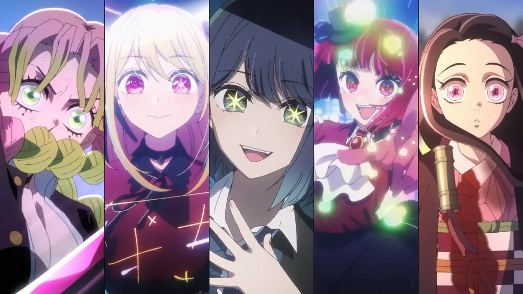 Beragam karakter anime wanita dengan berbagai bentuk tubuh Karakter wanita anime dengan berbagai tipe tubuh