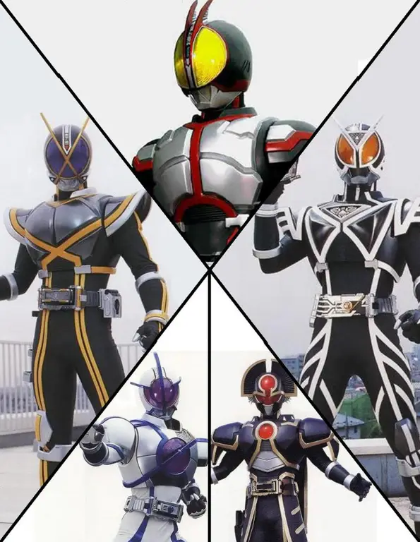 Gambar berbagai karakter Kamen Rider