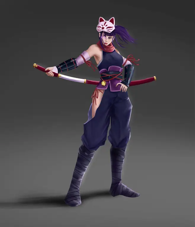 Gambar berbagai karakter kunoichi dari berbagai anime