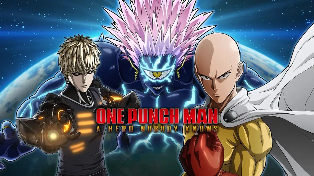 Gambar berbagai karakter dalam komik One Punch Man