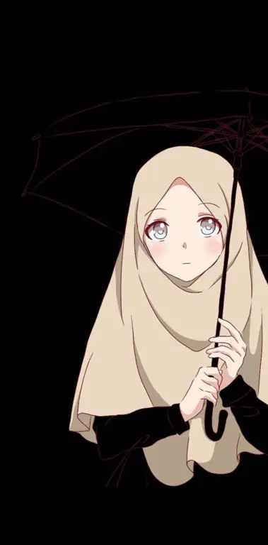 Karakter anime muslimah tomboy yang beragam dan menarik