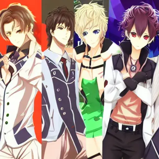 Berbagai tipe karakter Otome Hime dalam game otome