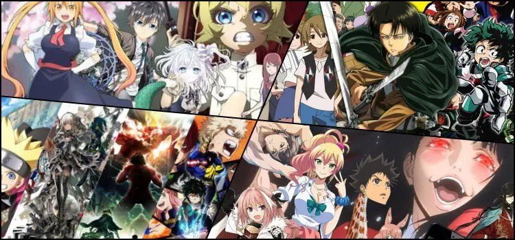 Berbagai macam genre anime, seperti action, comedy, romance, dll.