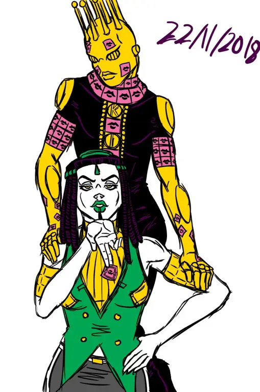 Gambar berbagai Stand di Stone Ocean