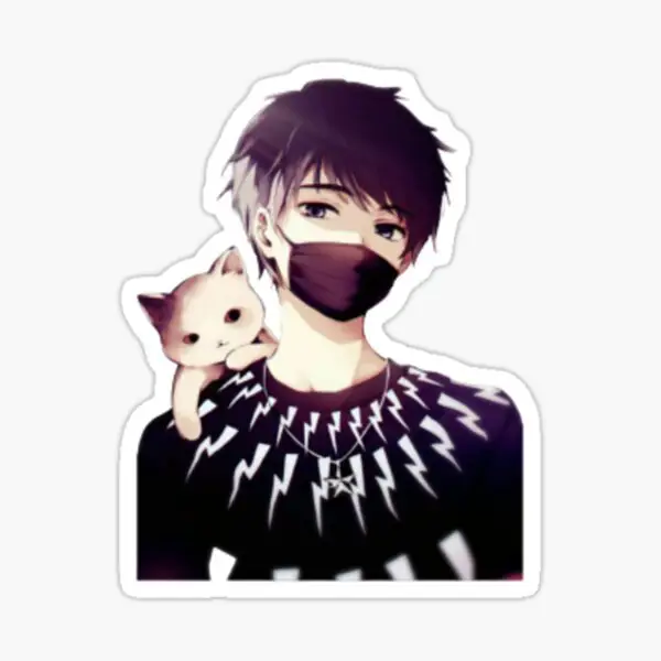 Gambar stiker anime cowok untuk WhatsApp