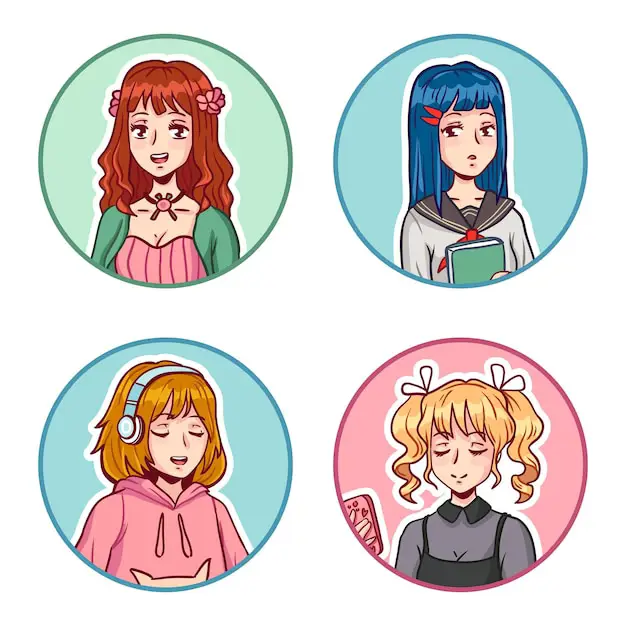 Beragam tipe karakter wanita dalam anime Gambar berbagai tipe karakter wanita anime