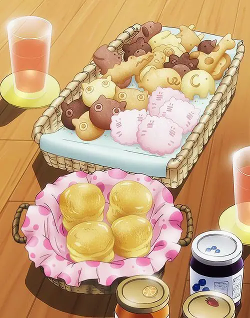 Gambar anime dengan tema makanan