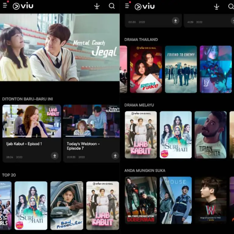 Aplikasi streaming drama Korea