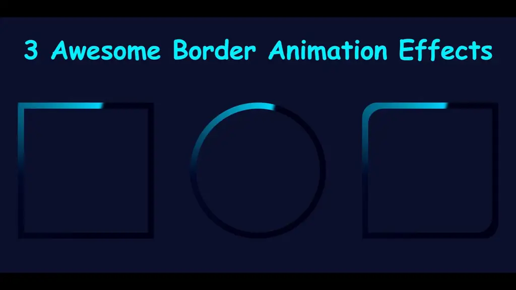 Contoh animasi border CSS