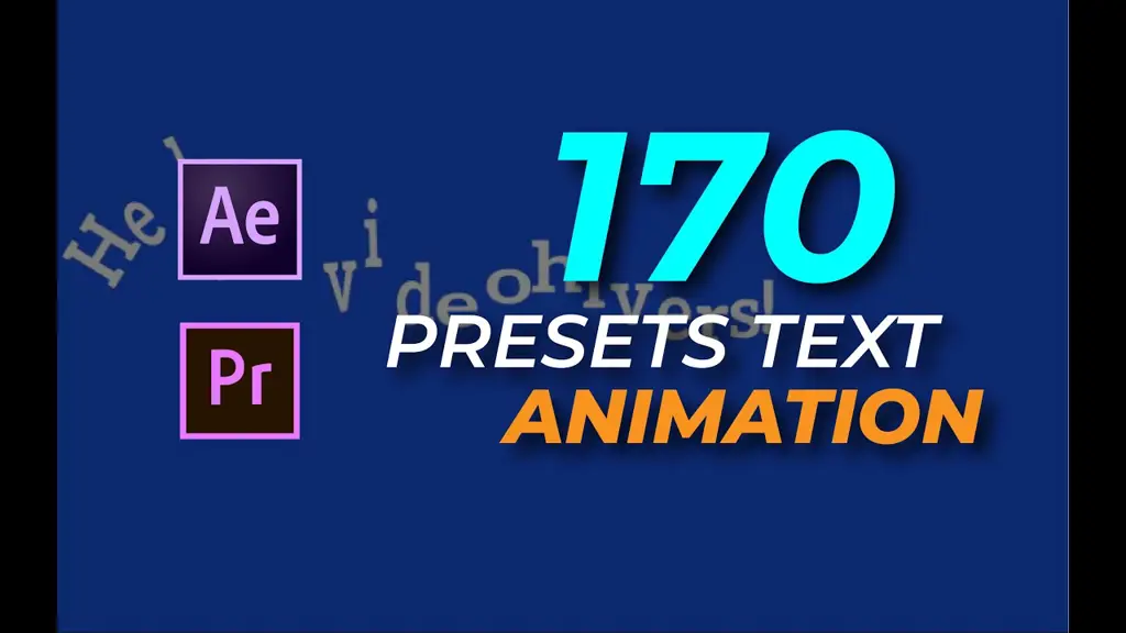 Contoh-contoh preset animasi teks Adobe Premiere Pro