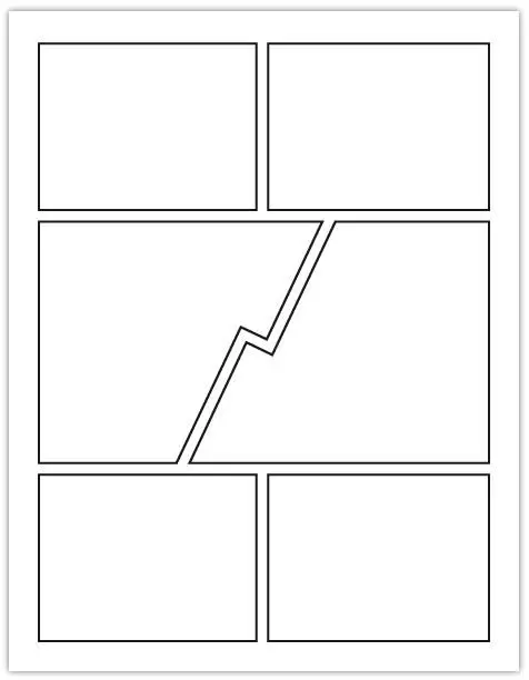 Contoh tata letak panel komik