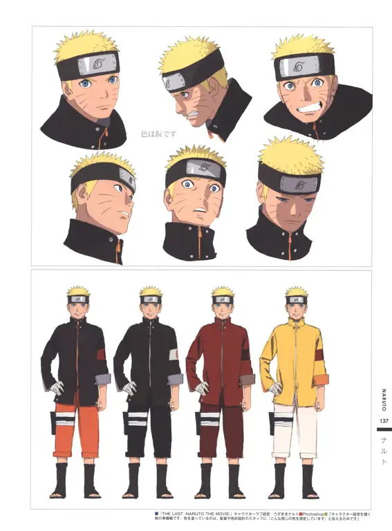 Desain karakter Naruto