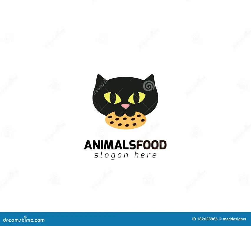 Desain logo makanan kucing