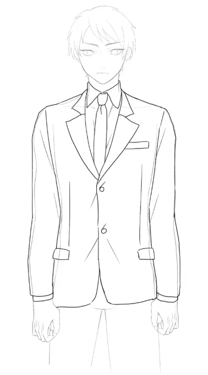 Variasi desain tuxedo anime