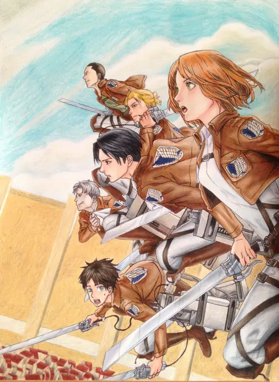 Inspirasi fan art Attack on Titan