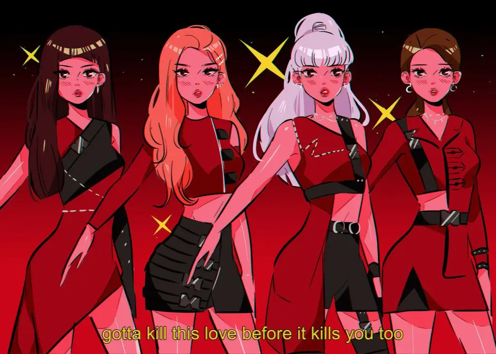 Gambar fanart anime Blackpink