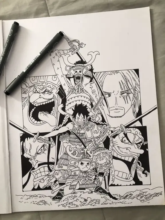 Kumpulan sketsa karakter One Piece