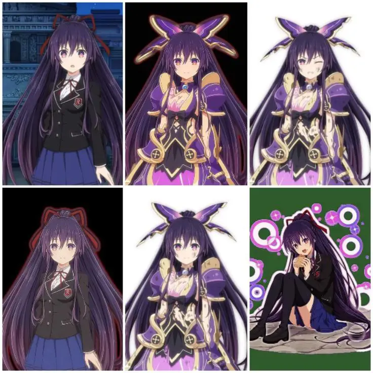 Tohka Yatogami dengan berbagai kostum