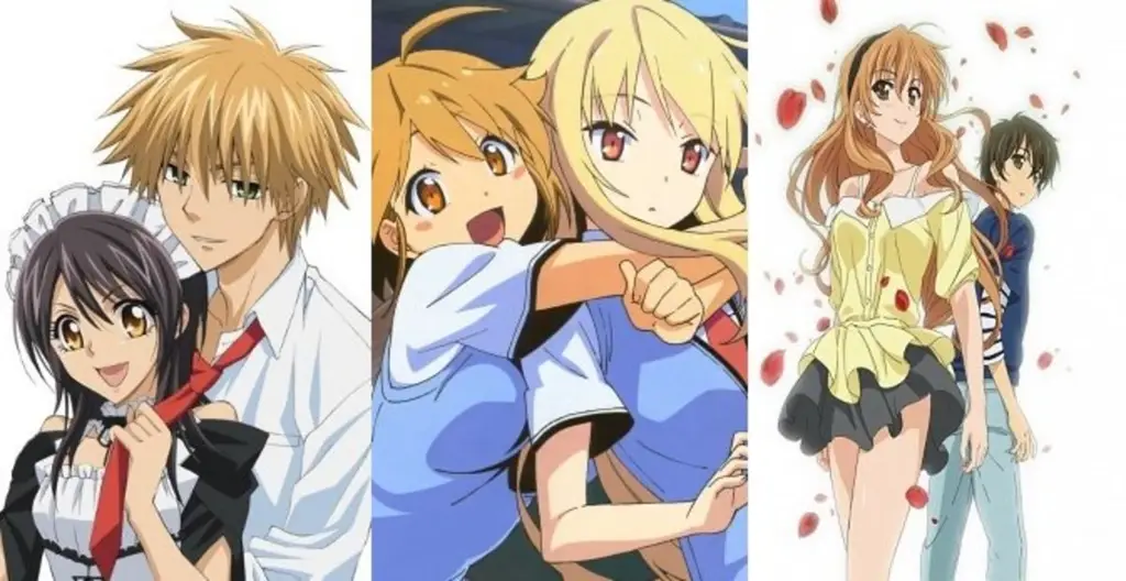 Gambar berbagai genre manga seperti shonen, shojo, seinen
