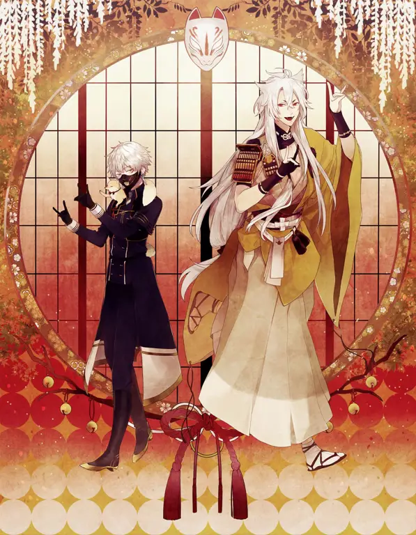 Ilustrasi fanart Touken Ranbu Kitsune