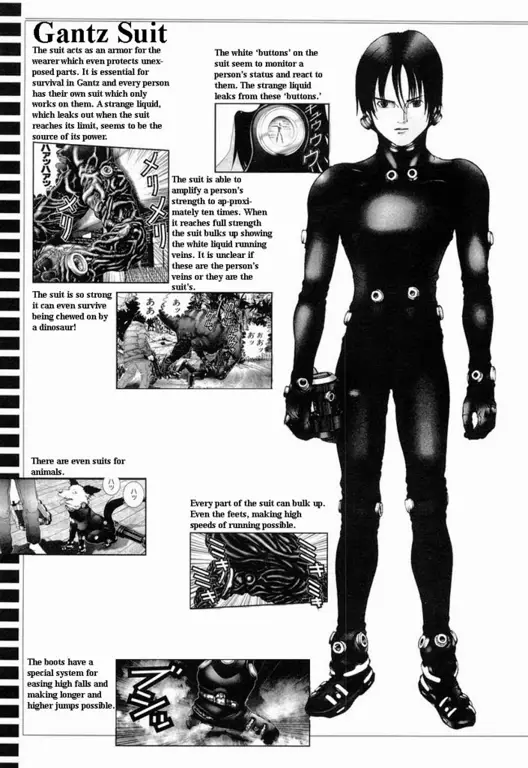 Gambar berbagai alien di manga Gantz