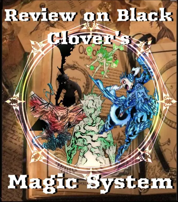 Berbagai jenis sihir ditampilkan Sihir yang digunakan dalam Black Clover