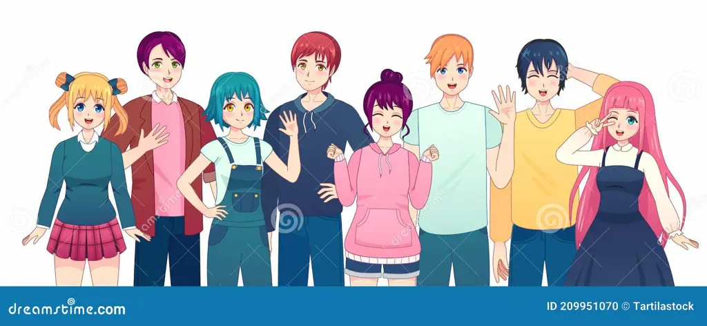 Gambar beragam karakter anime