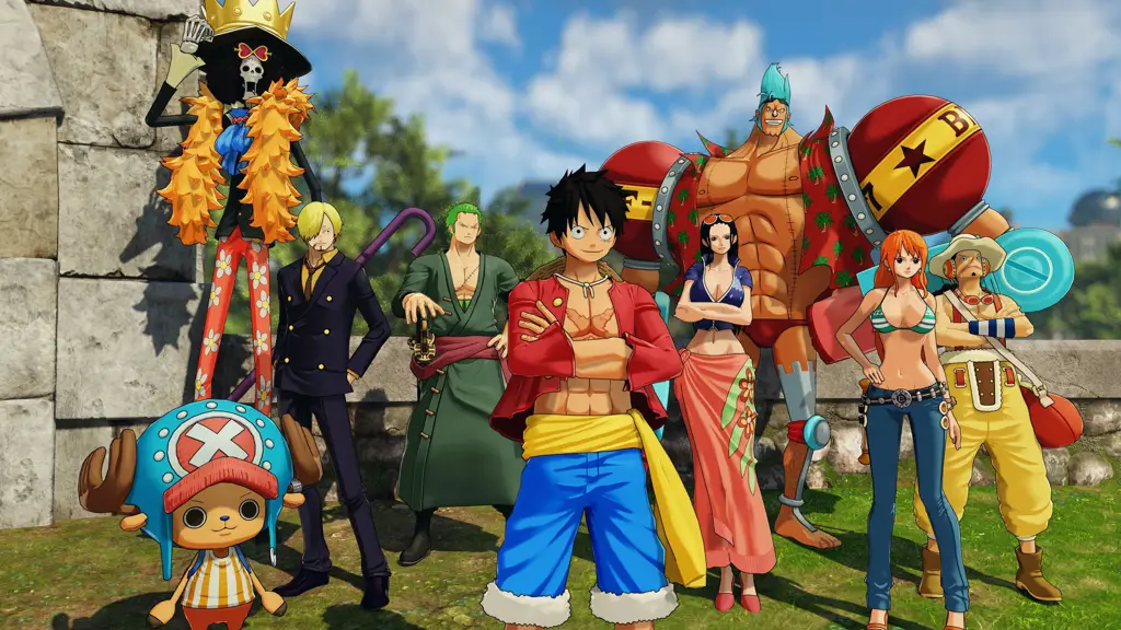 Gambar berbagai karakter dari anime One Piece