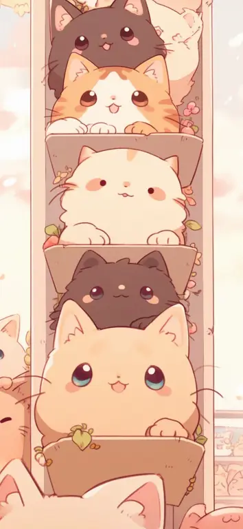 Gambar karakter kucing dalam anime