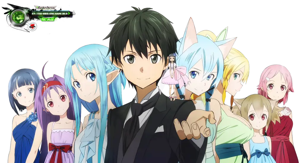 Gambar berbagai karakter Sword Art Online