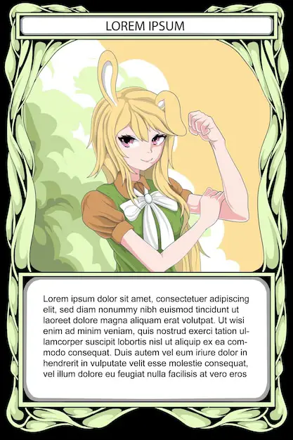 Berbagai macam kartu game anime Ilustrasi berbagai kartu game anime