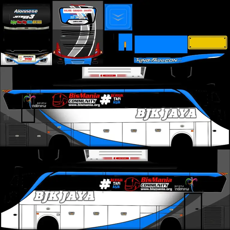 Gambar livery bussid anime