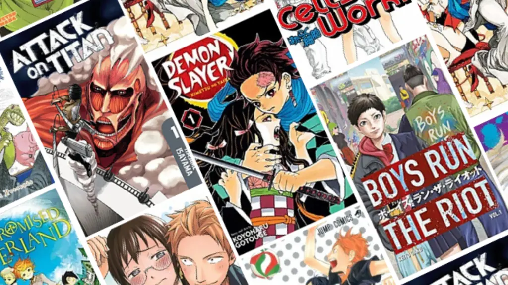 Gambar sampul-sampul manga populer