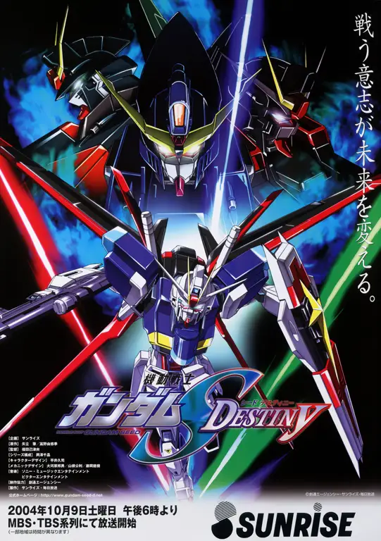 Gambar berbagai jenis mobile suit dalam Gundam SEED Destiny