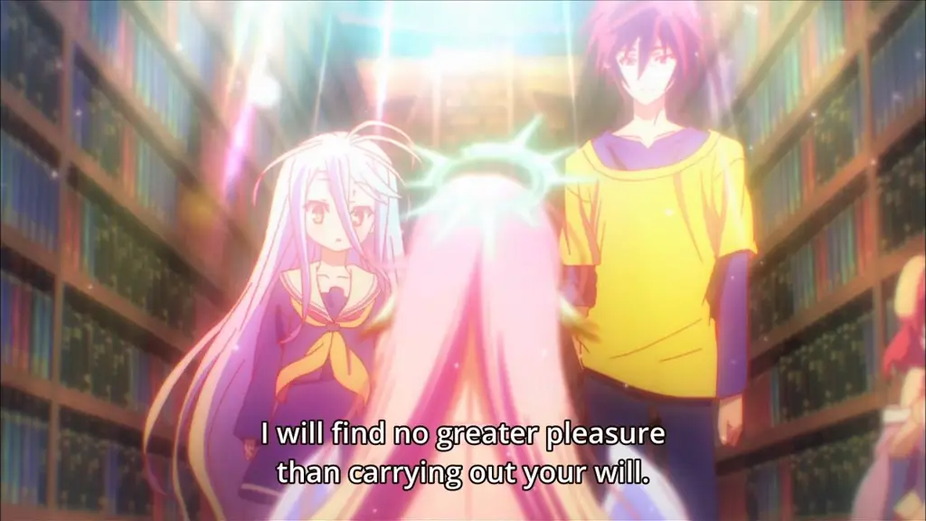 Adegan-adegan permainan menarik dalam anime No Game No Life