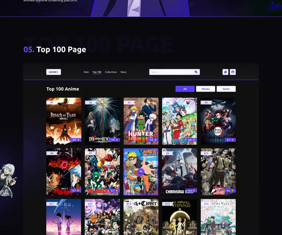 Logo berbagai platform streaming anime