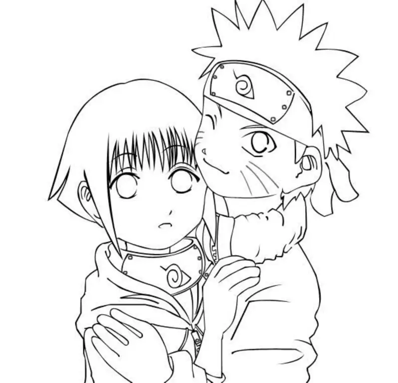 Gambar sketsa chibi Naruto