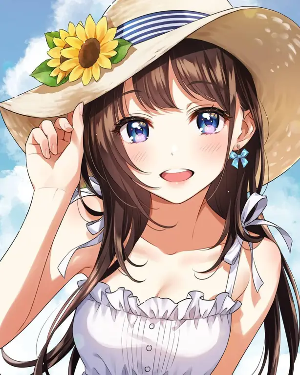 Gambar gadis anime lucu