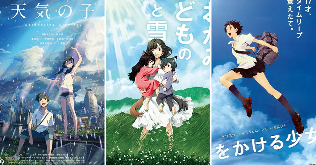 Poster film anime yang tayang di bioskop Indonesia tahun 2020