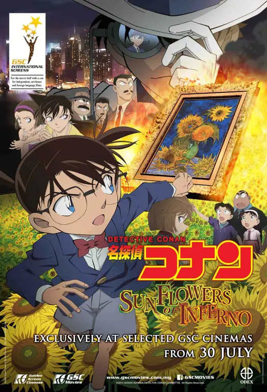 Berbagai poster film Detective Conan Poster film Detective Conan