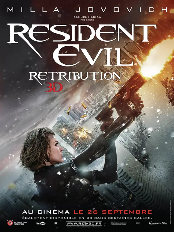 Poster film Resident Evil berbagai seri