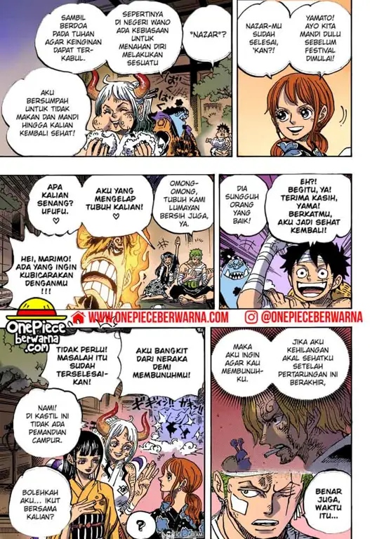 Reaksi para penggemar terhadap One Piece 1052