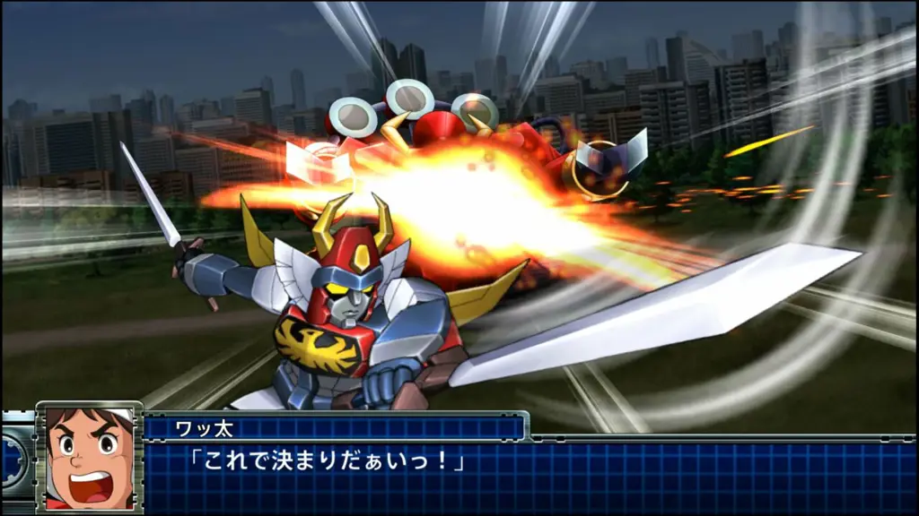 Cuplikan gambar game Super Robot Wars