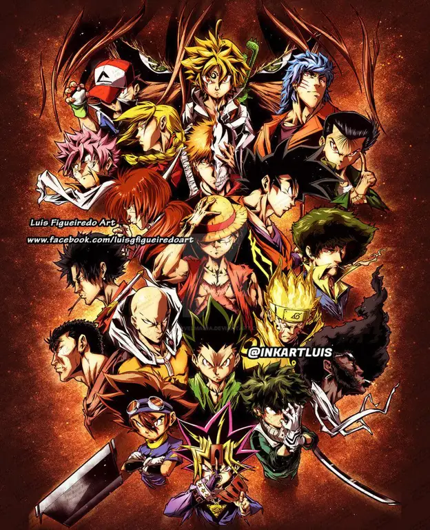 Berbagai Tipe Karakter Utama Anime Beragam karakter utama anime dengan kepribadian yang berbeda